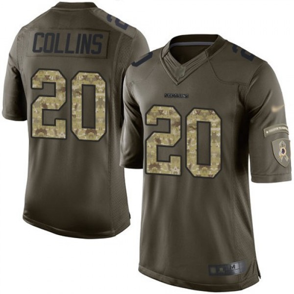 Nike Redskins #20 Landon Collins Green Men's Stitched NFL Limited 2015 Salute To Service Jersey