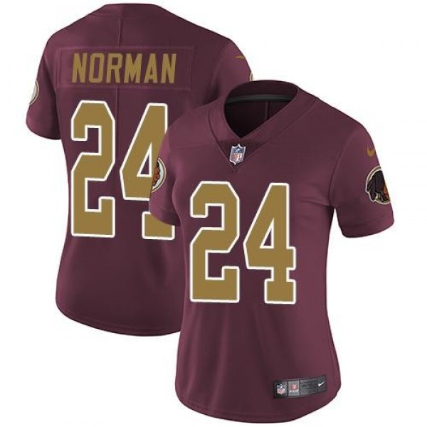Women's Redskins #24 Josh Norman Burgundy Red Alternate Stitched NFL Vapor Untouchable Limited Jersey