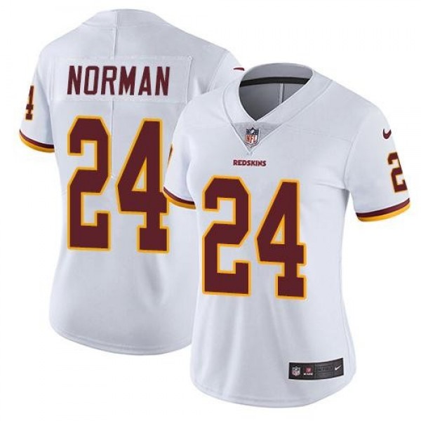 Women's Redskins #24 Josh Norman White Stitched NFL Vapor Untouchable Limited Jersey