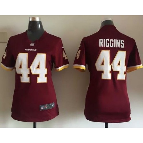 Women's Redskins #44 John Riggins Burgundy Red Team Color Stitched NFL Elite Jersey
