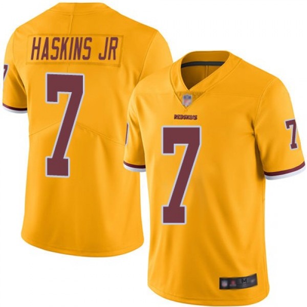 Nike Redskins #7 Dwayne Haskins Jr Gold Men's Stitched NFL Limited Rush Jersey