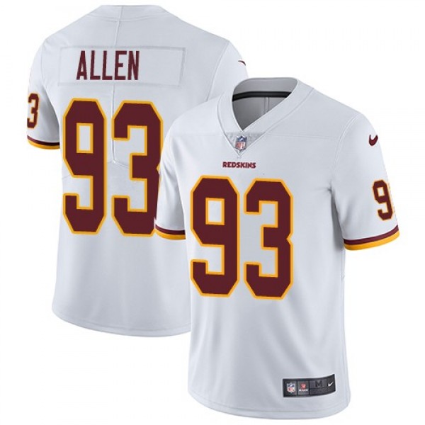 Nike Redskins #93 Jonathan Allen White Men's Stitched NFL Vapor Untouchable Limited Jersey